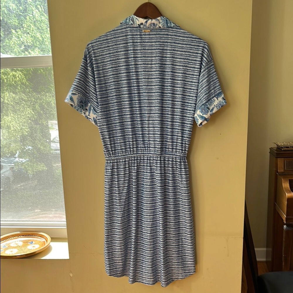 Cabana Life Blue Patterned “Charleston” Shirt Dress S - Picture 5 of 15